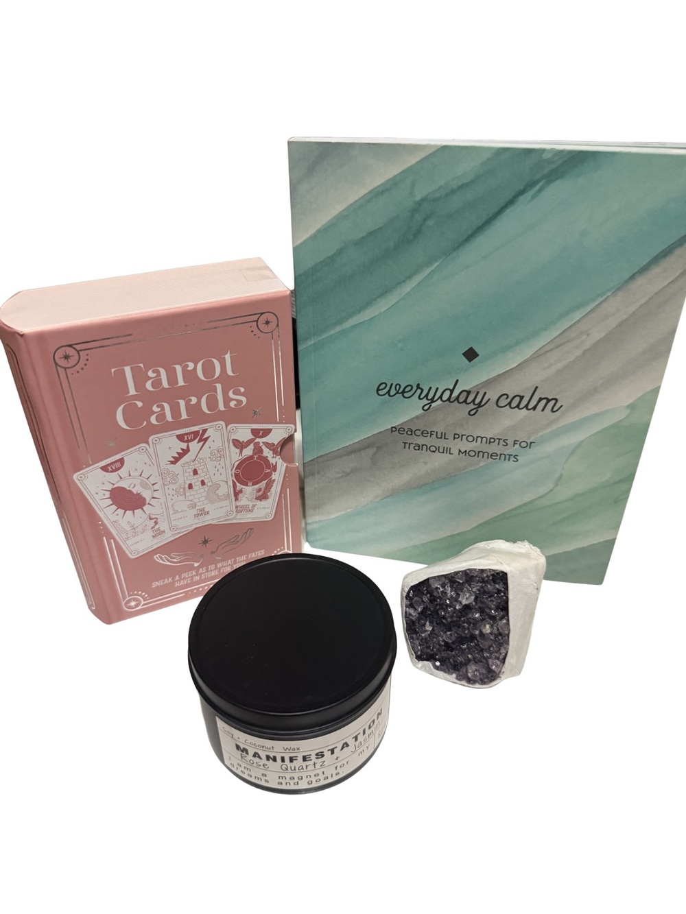 Spiritual Self Care Bundle Tarot Cards Affirmation Book Wellness Healing Kit